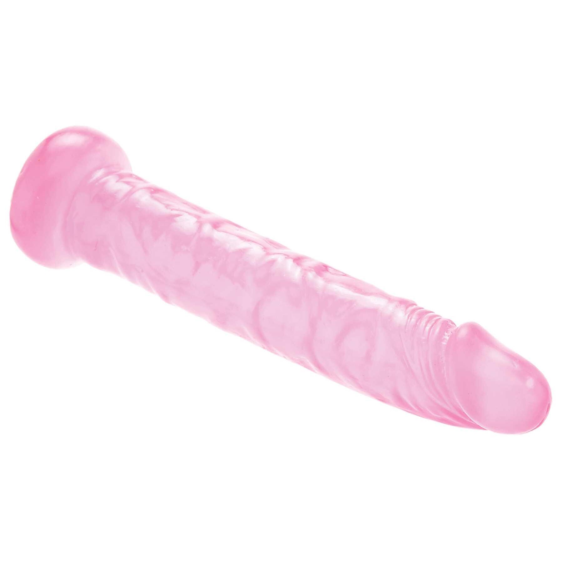 ADAM AND EVE PINK JELLY SLIM DILDO