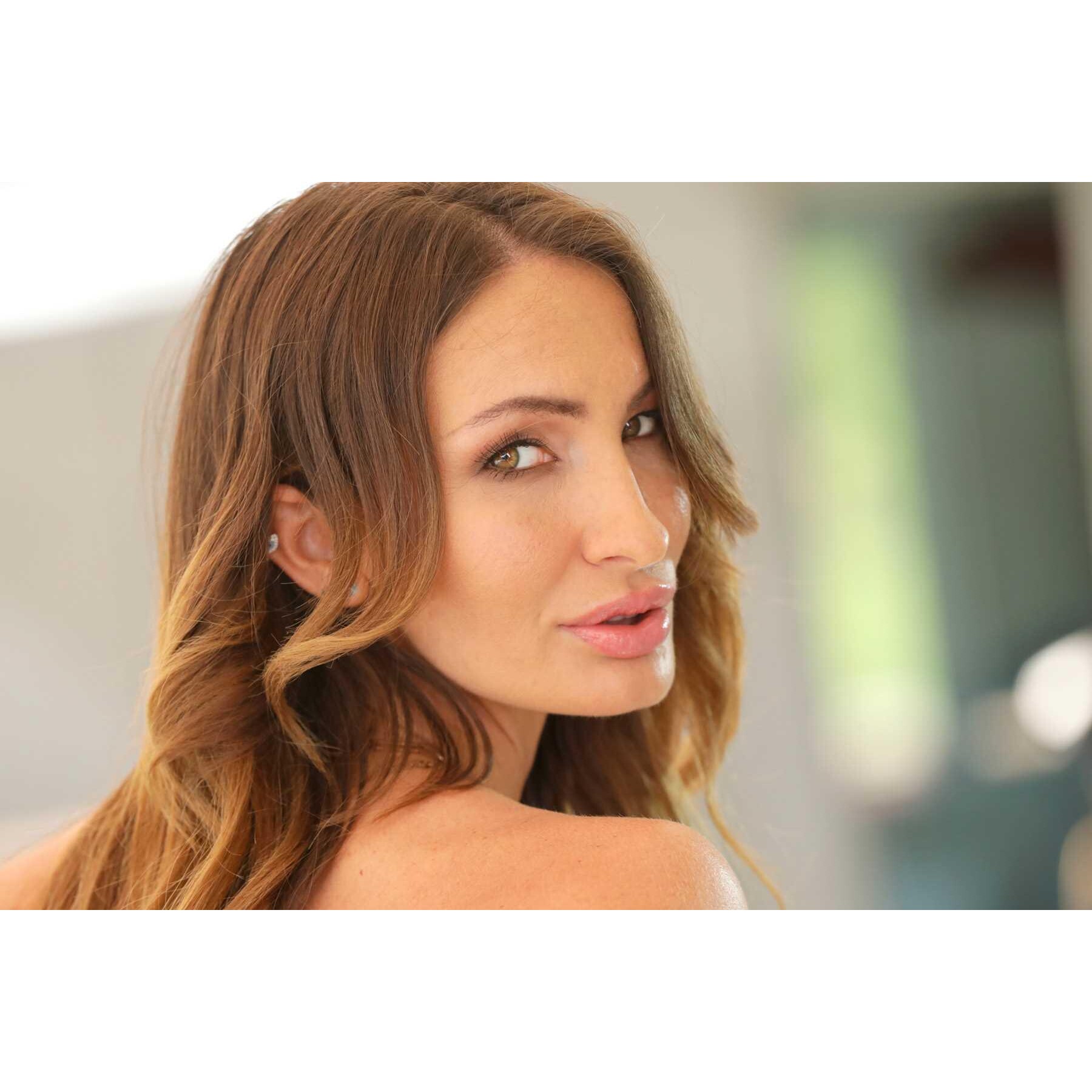 Brunette female head shot