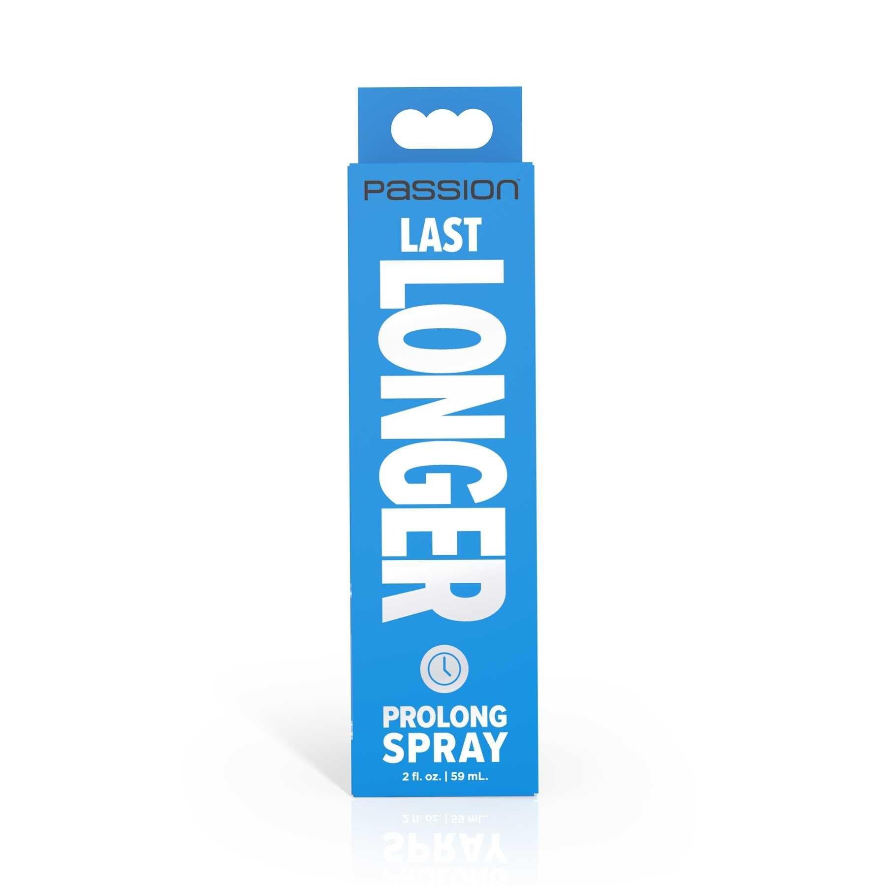 Passion Lubricants Last Longer Prolong Spray package
